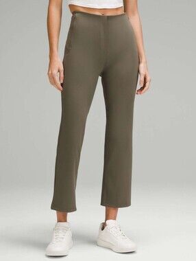 lululemon Smooth Fit Pull-On High-Rise Crop Pants Army Green 14 NWT